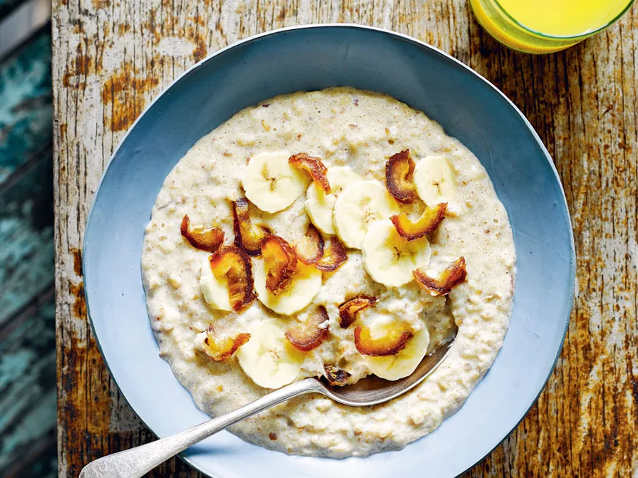 banana date porridge