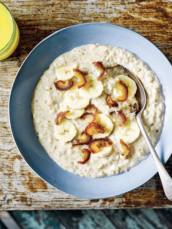 banana date porridge