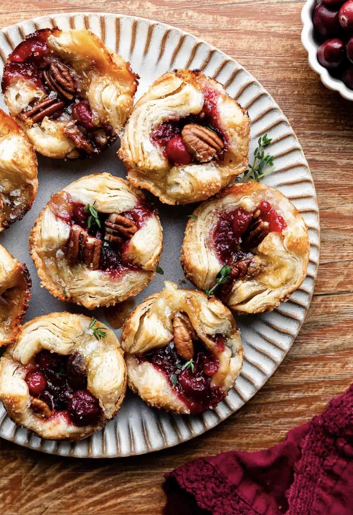 Brie & Cranberry Tarts