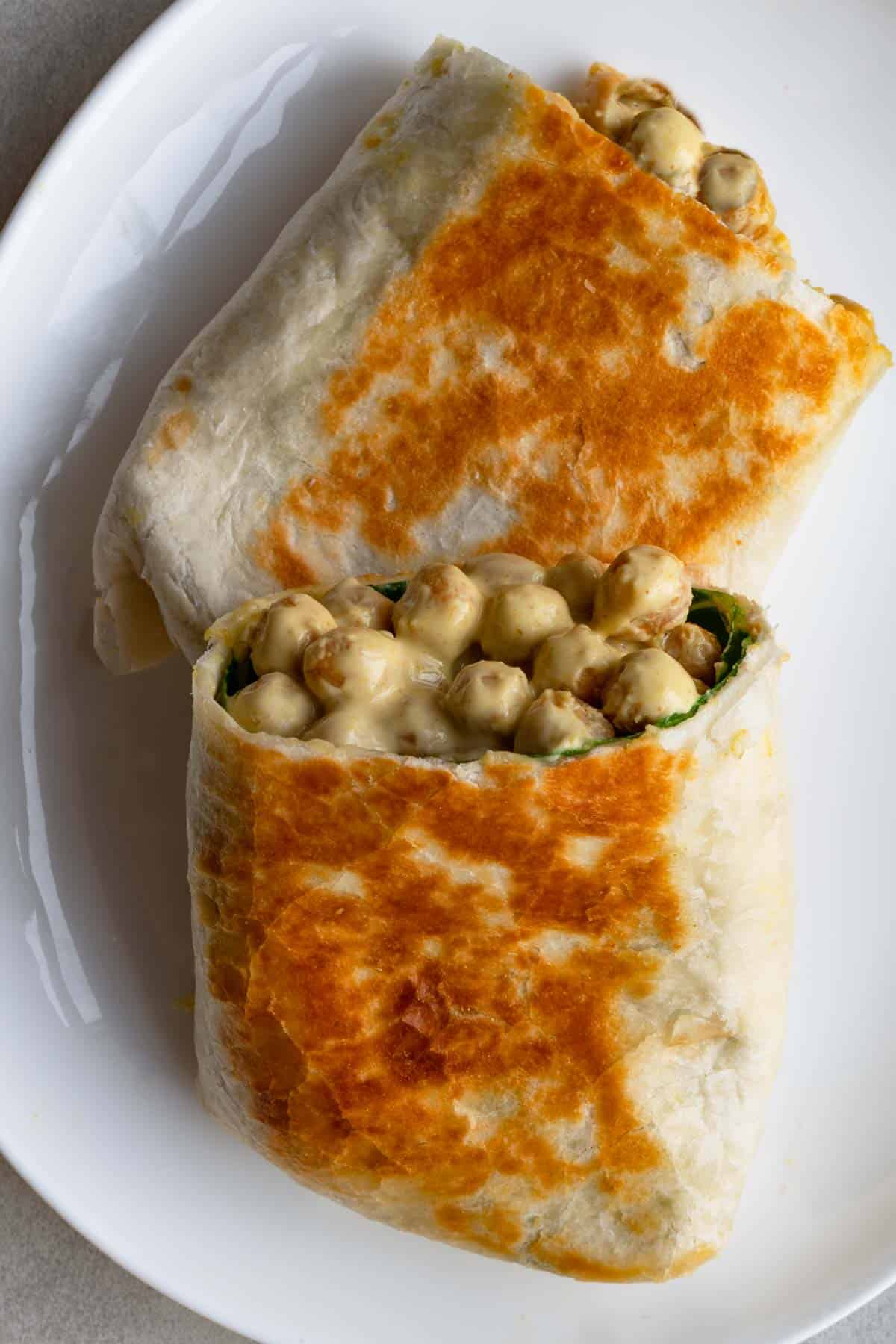 Chickpeas & Pomegranate Wrap