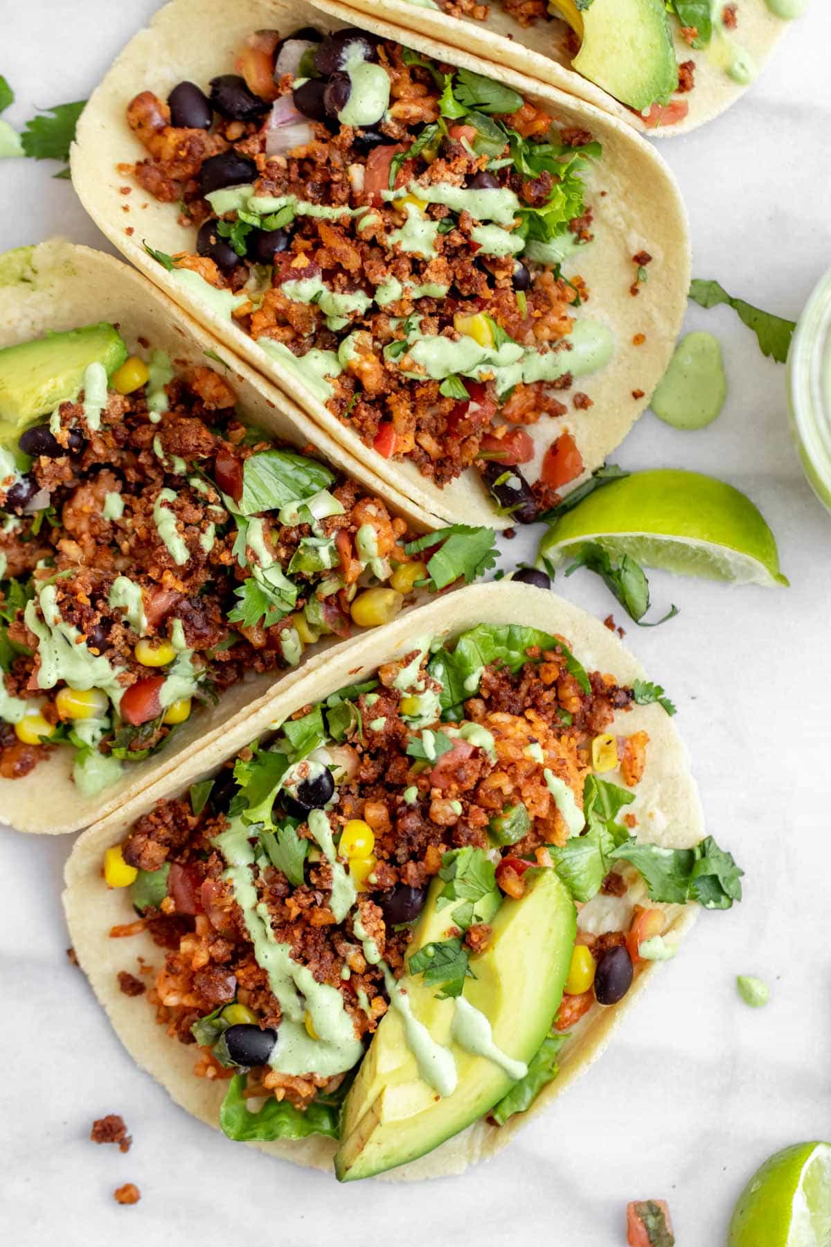 Shredded Tofu Tacos