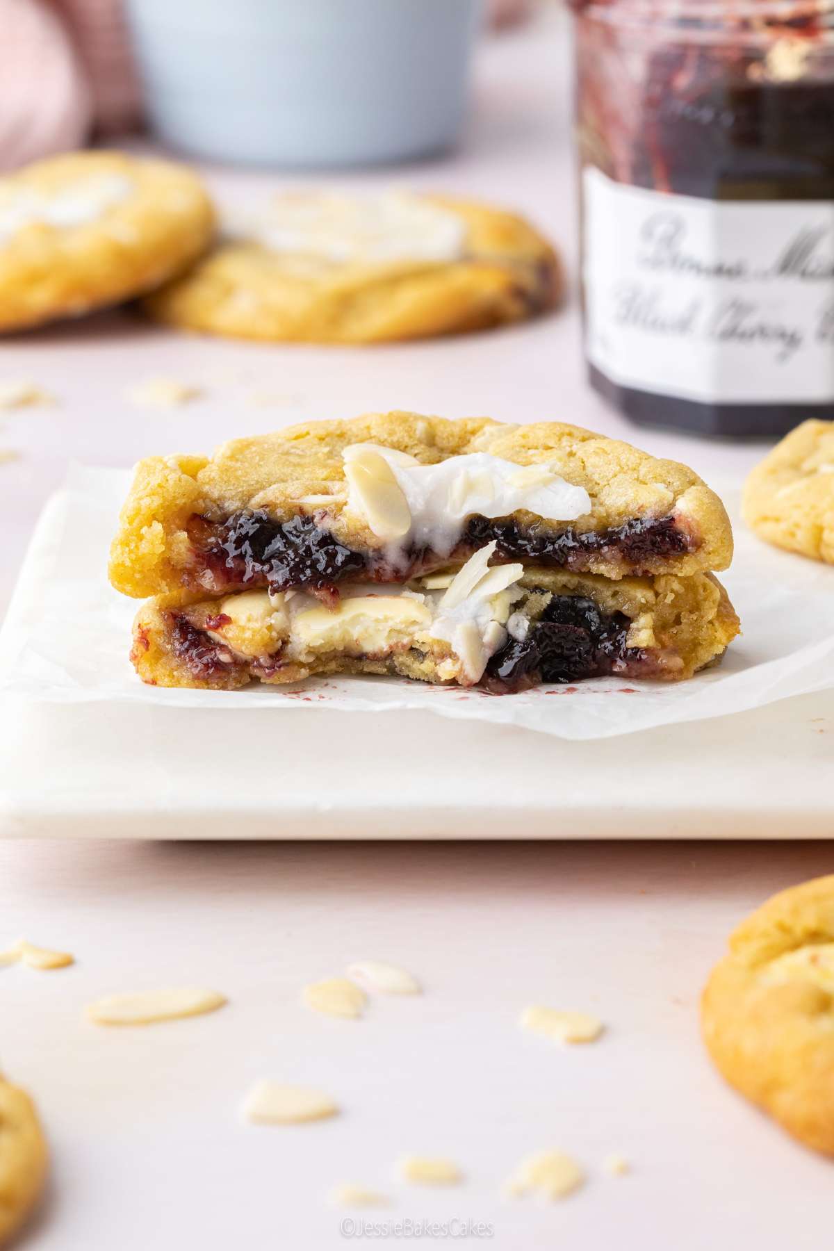 Wild Strawberry Bakewell Cookies